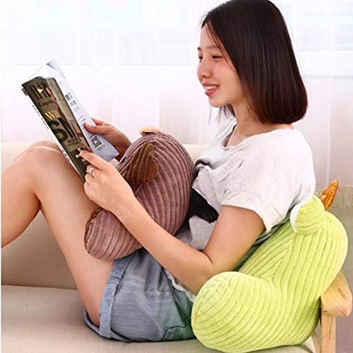 Backrest Pillow – Stuffed Sitting Support Bed Pillow with Arms for Comfort while Reading & Relaxing Chair Car Seat Sofa Rest Cushion - Thumbnail 4