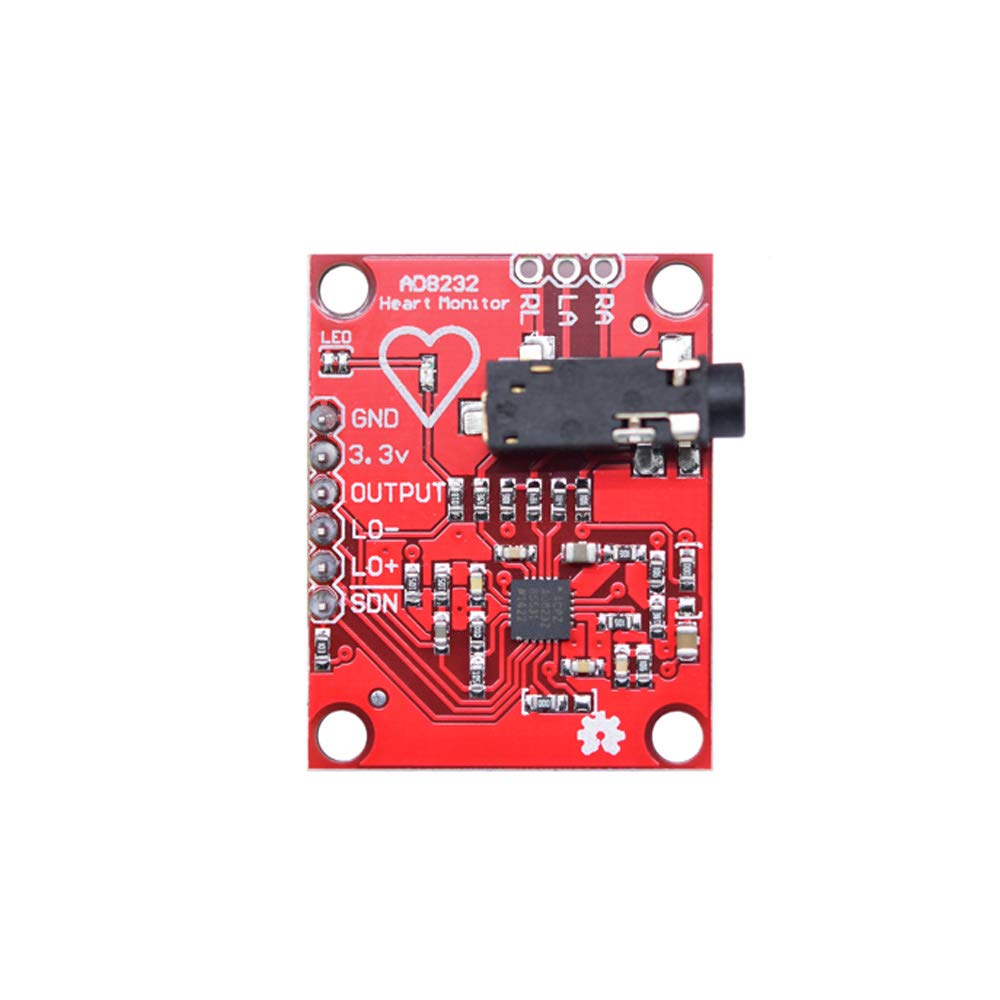Youmile ECG Module AD8232 ECG Measurement Pulse Heart Rate Sensor Module Kit ECG Monitoring Sensor for Arduino with Dupont Cable - Image 4