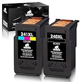 IKONG Remanufactured Ink Cartridge Replacement for Canon PG-240XL CL-241XL 240XL 241XL Work with Canon PIXMA MG3620 MG3520 MG3220 MG2220 MG2120 MX532 MX472 MX432 MX452 MX522 TS5120 MX392 Printer