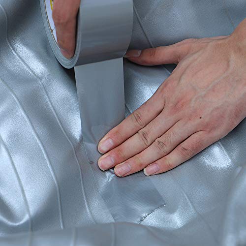 Funtecpack Heavy Duty Silver Duct Tape 1.88 Inch x 35 Yards Tear by Hand Design for Home and Office, Silver (Pack of 3)