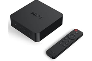 WiiM Pro Plus AirPlay 2 Receiver, Google Cast Audio, Multiroom Streamer with Premium AKM DAC, Voice Remote, Works with Alexa/Siri/Google, Stream Hi-Res Audio from Spotify, Amazon Music, Tidal and More