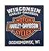 HARLEY-DAVIDSON Men's Orange Bar & Shield Navy Pullover Sweatshirt 30291742