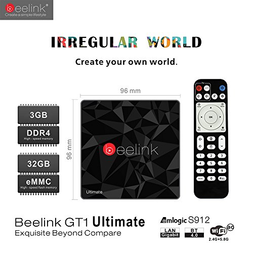Beelink-GT1-Ultimate-Android-71-TV-Box-DDR4-3GB-32GB-1000Mbps-LAN-Dual-Wifi-24G58G-Bluetooth-40-Smart-TV-BOX