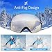 OMORC OTG Ski Goggles, Anti-Fog &100% UV400 Protection Snowboard Goggles for Man, Woman and Youth.