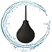 Enema Bulb, Jullycare Douche for Men Women Enema Kit with Certificate Comfortable Medical Kits Anal Cleaner Silicone Douche with 3 Replaceable Nozzle (Black)