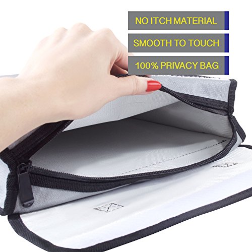 2000°F Fireproof Bag Water Proof Money Document Holder - Peace of Mind Security - Foldable for Fire Safe and Fire Box or Grab n Go Storage Battery Cash Legal Passport (15" x 11" x 3")