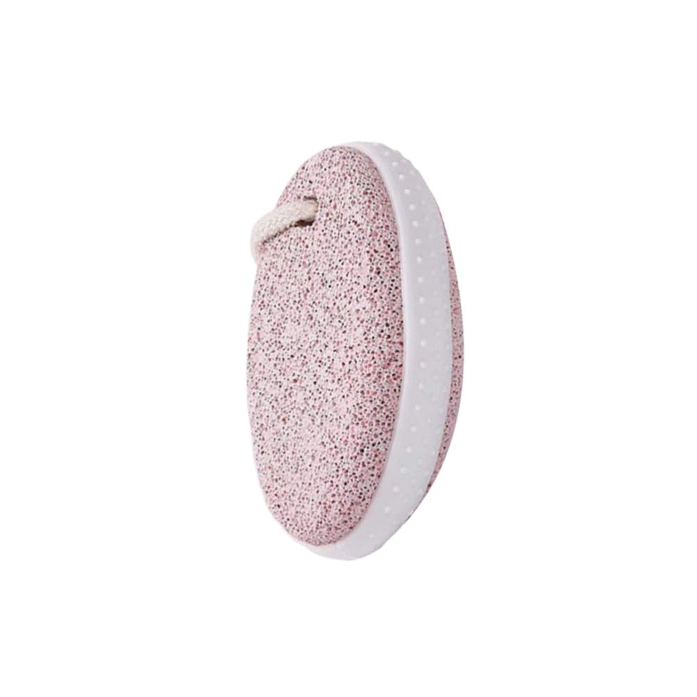 HEALLILY Pumice Stone for Feet Oval Foot Scrubber Exfoliating Dry Dead Skin Remover for Hands Heels Body Foot Care Tool Pink