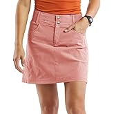 Fisoew Womens Mid Rise Running Tennis Skorts Casual Athletic Golf Hiking Relaxed Fit Skirts with Shorts Pockets
