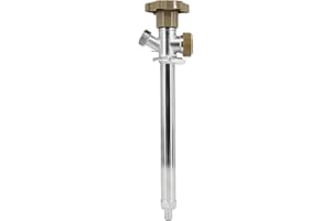 Himaweek 8-inch Anti-Siphon Frost Free Sillcock, Quater Turn 3/4-Inch Hose Bibb x 1/2-Inch PEX End,No Lead Brass Valve Frost Proof Outdoor Faucet Spigot