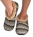 Snoozies Womens Wiggle Stripe Comfy Soft Fleece Slipper Socks