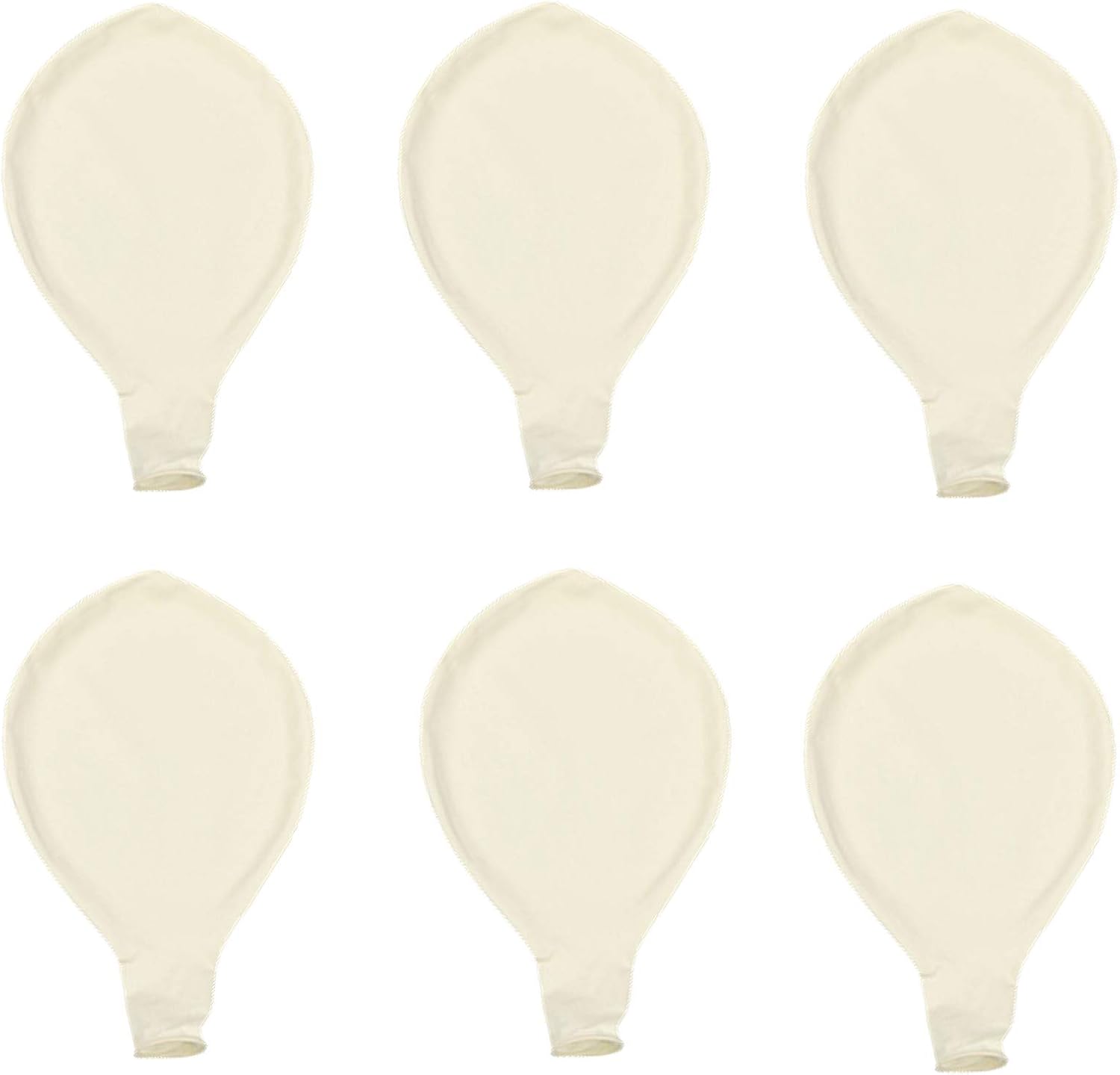 HONGCI 36 inch Giant Latex Assorted Colour Balloons (with 1Ribbon),Extra Large Balloons,Big Colourful Balloon Decorations for Wedding Birthday Party Halloween Christmas Baby Shower Carnival (White)
