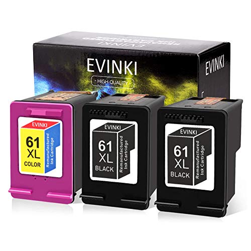 Evinki Remanufactured Ink Cartridge Replacement For Hp 61xl 61 Xl Envy 4500 5534 5535 Deskjet 2540 1010 3050 Officejet 4630 26 4635 Printer Upgraded Chip Show The Ink Levels 2 Black 1 Tri Color Pricepulse Evinki Remanufactured Ink Cartridge Replacement For Hp 61xl 61 Xl Envy 4500 5534 5535 Deskjet 2540 1010 3050 Officejet 4630 26 4635 Printer Upgraded Chip Show The Ink Levels 2 Black 1 Tri Color Pricepulse