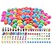 100 Toy Filled Easter Eggs, Decorative Eggs for Easter Egg Hunts, Community Hunts, Easter Theme Party Favor, Easter Decoration Filled with 10 Different Kinds of Toys
