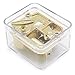 AVESON Unique Transparent Acrylic Wind Up Mechanical Music Box for Christmas Birthday Friends Gift, Melody Canon in D Major