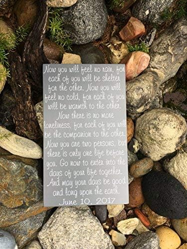 Weewen Cartello Di Benedizione Regalo Di Nozze Omajo Benedizione Indiana Segno Di Benedizione Apache Matrimonio Preghiera Regalo Di Nozze Per La Coppia Targa Divertente Per La Casa Per Donne E Uomini Amazon It