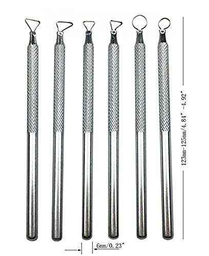COMIART 6 PCS Sludge Pottery Clay Scraper Clay Sculpting Modelling Tools