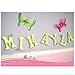 Flower Decor White Silver Mini Nylon Flowers Decorations Baby Nursery Bedroom Girls Room Wall Wedding Birthday Party Shower Home Craft Mesh Fake Artificial Butterfly Life (X-Small 2