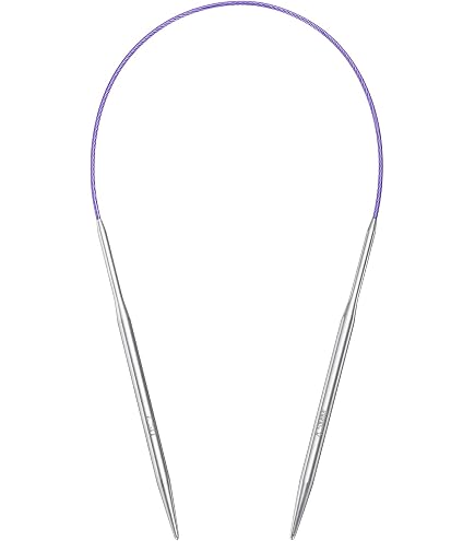 Câble Interchangeable KnitPro Acier Inox – 120 Cm, Pivotant à 360°, Noir/doré, Pour Aiguilles à Tricoter