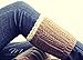 Yougao Women's Winter Lace Leg Warmer Crochet Knit Boot Socks One Size-Burgundy