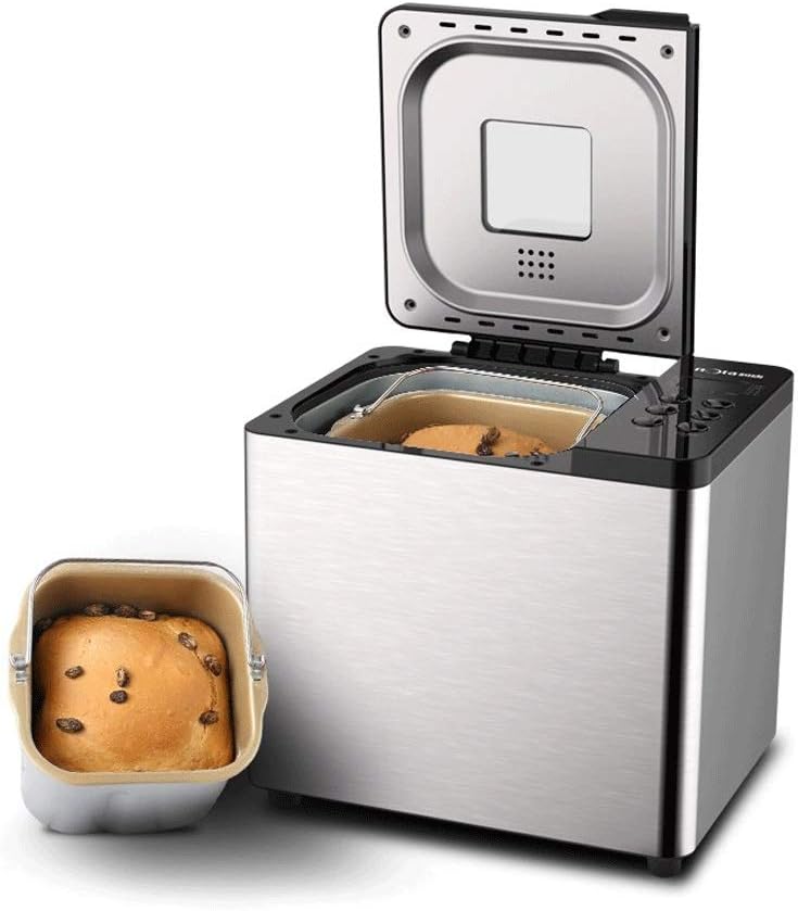 ZYK Fully Automatic Small Household Bread Machine,Baking Yogurt Integrated, Intelligent Baking Technology Self-Programming Function Diverse Recipes