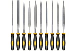 5PCS/10PCS Premium Needle File Set - High-Carbon Steel Files Tool with Non-Slip Handles for Precise Filing on Wood, Plastic (