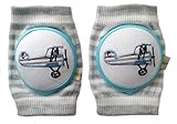 Crawlings Boy's Airplane Knee Pads One Size Blue Sky (One Size, Blue Sky)