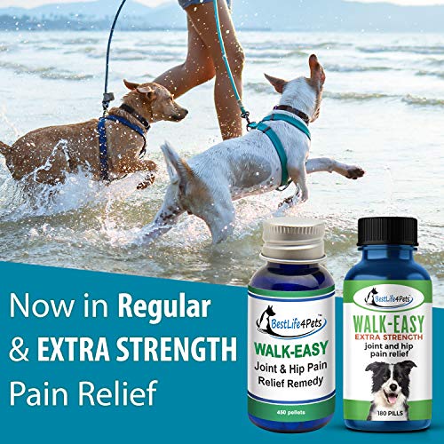 WALK-EASY Hip and Joint Supplement for Dogs and Cats; Advanced Anti-inflammatory Support and Arthritis Pain Relief Pills | Natural, Chemical-free and Easy To Give Your Pet - 2 Pack