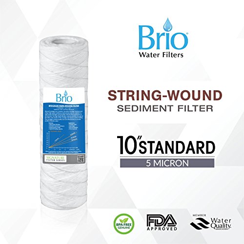 Organize 5 Micron Yarn String Wound PP Water Replacement Fil