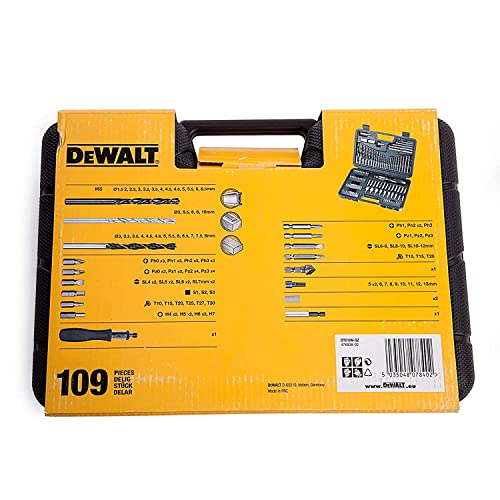 DeWalt DT0109 Screwdriver and Drillbit Set (109 Pieces) | Pricepulse