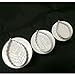 3-piece Plastic Veined Rose Leaf Plunger Cutter Set Fondant Embossing Tool for Cupcake Topper Cake Decorating Color White