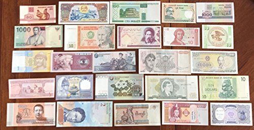 all World 25 different Banknotes (Banknotes for collectors)