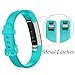 GEAK Alta Bands,Fitbit Alta HR Bands and Fit bit Alta Replacement Bands,Black Teal Pink,Small Size Bands