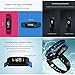 Fitness Tracker: Blood Pressure Watch Heart Rate Sleep Monitor Smart Band | Smart Bracelet with Steps Calorie Notification Alerts for iPhone / Android (Black + Blue Straps)