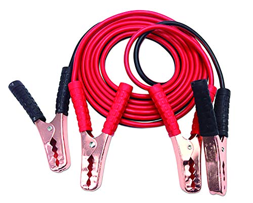 Justin Case 10 Gauge 12 Feet Jumper Cables - Medium Duty Car Emergency Booster Cables SAE