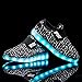 LakeRom Boys & Girls Lovely LED Light Shoes USB Charging Luminous Flashing Sneakers LRLED06-Black-33