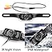 Backup Camera and Monitor Kit for Car, GerTong Universal Waterproof Rear View License Plate Car Backup Camera with 4.3 Inches LCD Monitor