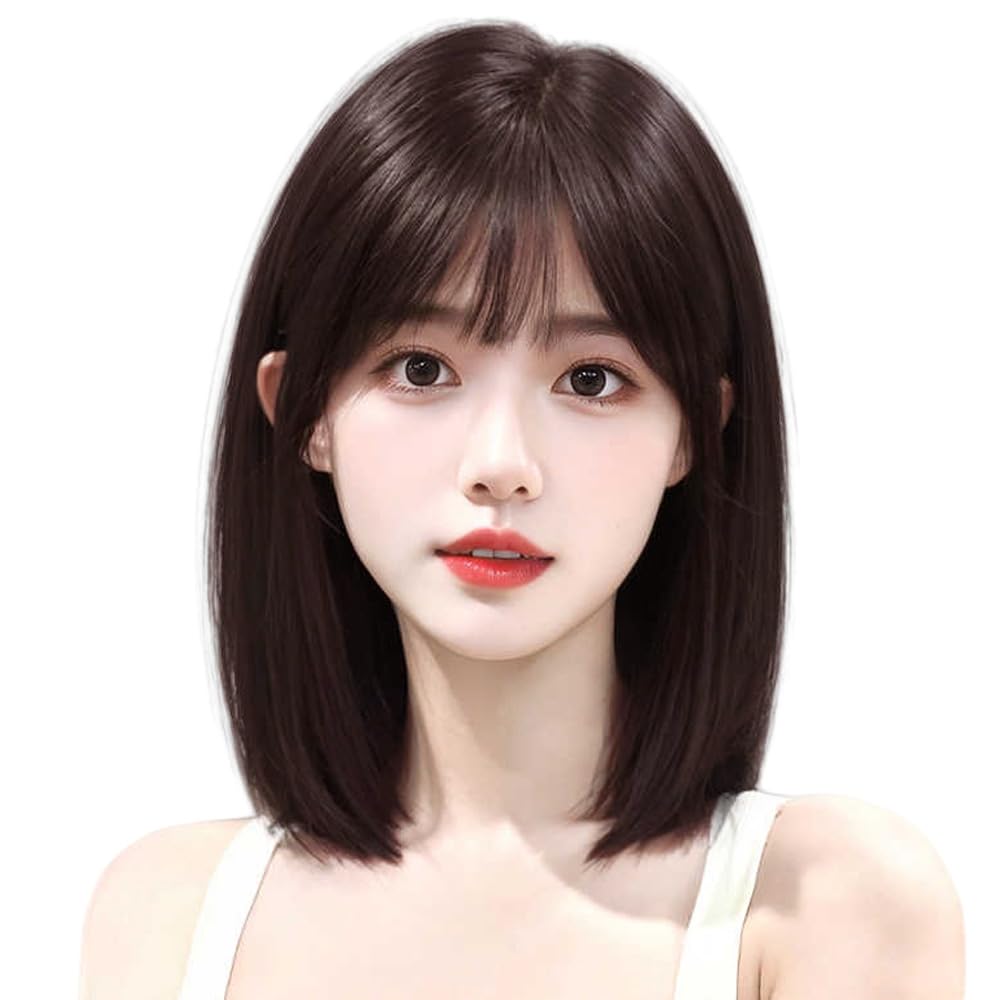 ynnyee 医療用ウィッグ 人毛100 35cm 自然な栗色の商品画像