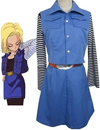 Amazon コスプレ衣装 Dragon Ball ドラゴンボールz 人造人間18号 ラズリ風 ハロウィーン コスチューム イベント 変身 変装 オーダーメイド コスプレ 仮装 通販