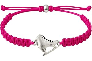 Infinity Collection Figure Skating Charm Bracelet, Ice Skating Jewelry, Adjustable Skate Bracelet, Figure Skater Gift