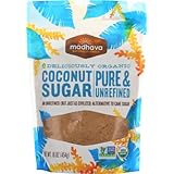 Madhava Naturally Sweet Organic Pure &amp; Unrefined Coconut Sugar, 16 Ounce (Pack of 3)