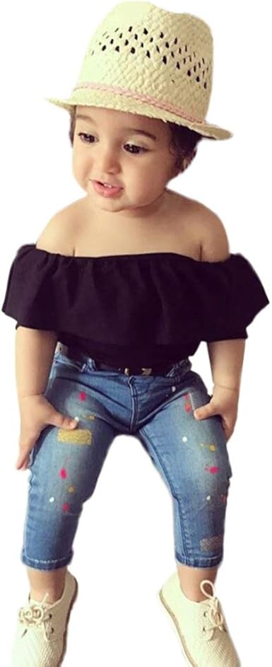 black jeans baby girl