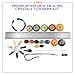 Chakra Stones Set - Crystals and Healing Stones Kit, 5 Ebooks (18 pcs)