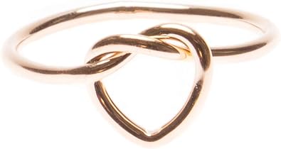 Happiness Boutique Damen Ring Mit Herz Knoten Minimalist Ring In Rosegold Nickelfrei Happiness Boutique Amazon De Schmuck