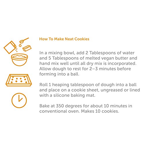 neat - Vegan - Mocha Dark Chocolate Cookie Mix (9.5 oz.) (Pack of 6) - Non-GMO, Gluten-Free, Soy Free, Baking Mix