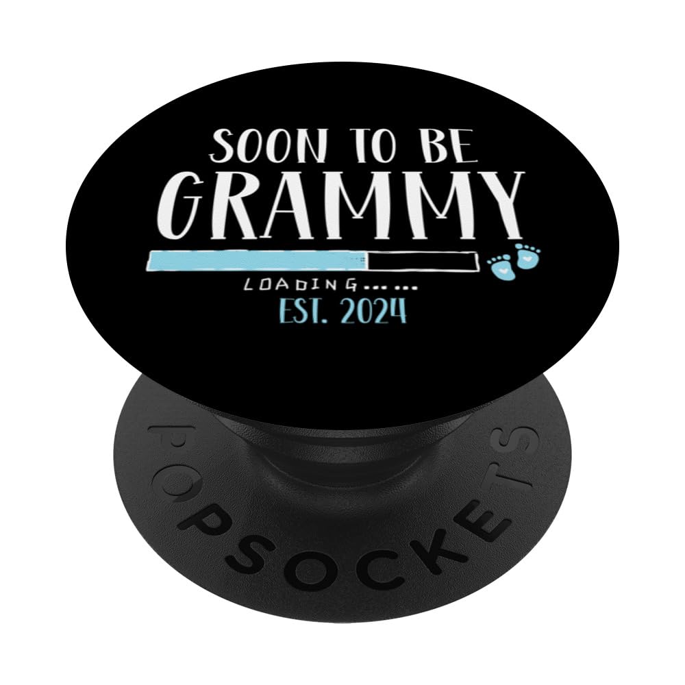 Soon To Be Grammy 2024 Loading Pregnancy Announcement Boy PopSockets Swappable PopGrip