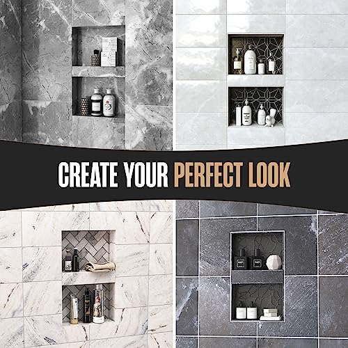 Houseables Shower Niche, Insert Storage Shelf, 12x20 Inch, Installation