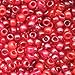 Red Berry Multicolor Mix Plastic Pony Beads 6x9mm, 500 Beads, Made in The USA, Bulk Pony Beads Package for Arts & Crafts
