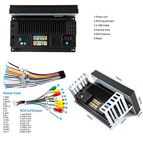 Podofo single double din android car stereo con gps bluetooth su