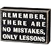 Primitives by Kathy 17399 Classic Box Sign, 6 x 4-Inches, No Mistakes