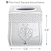 Creative Scents Vintage White Tissue Box Cover Square – French Country Tissue Box Holder Square - White Tissue Holder for Bathroom with Durable Crafted Sliding Bottom for Tissues Cube Box